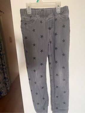 Sears Men’s Gray Star-Print Relaxed Jeans